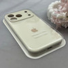 قاب گوشی iPhone 17 Pro آیفون سیلیکونی اورجینال پاک کنی درجه یک زیربسته محافظ لنزدار کرم کد 120700