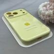 قاب گوشی iPhone 17 Pro آیفون سیلیکونی اورجینال پاک کنی درجه یک زیربسته محافظ لنزدار لیمویی کد 120702