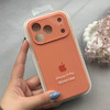 قاب گوشی iPhone 17 Pro آیفون سیلیکونی اورجینال پاک کنی درجه یک زیربسته محافظ لنزدار نارنجی کد 120703