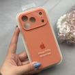 قاب گوشی iPhone 17 Pro آیفون سیلیکونی اورجینال پاک کنی درجه یک زیربسته محافظ لنزدار نارنجی کد 120703