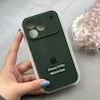 قاب گوشی iPhone 17 Pro آیفون سیلیکونی اورجینال پاک کنی درجه یک زیربسته محافظ لنزدار سبز تیره کد 120706