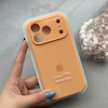 قاب گوشی iPhone 17 Pro آیفون سیلیکونی اورجینال پاک کنی درجه یک زیربسته محافظ لنزدار پرتقالی کد 120708