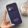 قاب گوشی iPhone 17 Pro آیفون سیلیکونی اورجینال پاک کنی درجه یک زیربسته محافظ لنزدار بنفش تیره کد 120712