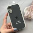 قاب گوشی iPhone 17 آیفون سیلیکونی اورجینال پاک کنی درجه یک زیربسته محافظ لنزدار خاکستری کد 120717