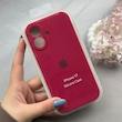 قاب گوشی iPhone 17 آیفون سیلیکونی اورجینال پاک کنی درجه یک زیربسته محافظ لنزدار آلبالویی کد 120726