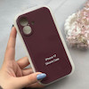 قاب گوشی iPhone 17 آیفون سیلیکونی اورجینال پاک کنی درجه یک زیربسته محافظ لنزدار زرشکی کد 120728