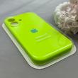 قاب گوشی iPhone 17 آیفون سیلیکونی اورجینال پاک کنی درجه یک زیربسته محافظ لنزدار سبز فسفری کد 120742
