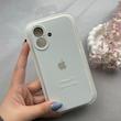 قاب گوشی iPhone 17 آیفون سیلیکونی اورجینال پاک کنی درجه یک زیربسته محافظ لنزدار سفید کد 120751
