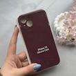 قاب گوشی iPhone 13 آیفون سیلیکونی اورجینال پاک کنی درجه یک زیربسته محافظ لنزدار بادمجونی کد 120782