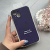 قاب گوشی iPhone 13 آیفون سیلیکونی اورجینال پاک کنی درجه یک زیربسته محافظ لنزدار بنفش تیره کد 120783