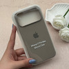 قاب گوشی iPhone 17 Pro Max آیفون سیلیکونی اورجینال پاک کنی درجه یک زیربسته طوسی کد 119771
