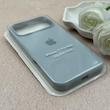 قاب گوشی iPhone 17 Pro Max آیفون سیلیکونی اورجینال پاک کنی درجه یک زیربسته آبی فیلی کد 119774