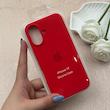 قاب گوشی iPhone 17 آیفون سیلیکونی اورجینال پاک کنی درجه یک زیربسته قرمز کد 119777