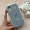 قاب گوشی iPhone 17 آیفون سیلیکونی اورجینال پاک کنی درجه یک زیربسته آبی فیلی کد 119778