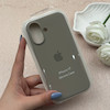 قاب گوشی iPhone 17 آیفون سیلیکونی اورجینال پاک کنی درجه یک زیربسته طوسی کد 119779