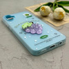 قاب گوشی Galaxy A05 سامسونگ دوتیکه مات پاستیلی عروسکی برجسته انگور کیوت آبی کد 123388