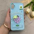 قاب گوشی Galaxy A05 سامسونگ دوتیکه مات پاستیلی عروسکی برجسته انگور کیوت آبی کد 123388