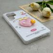 قاب گوشی Galaxy S25 Ultra سامسونگ دوتیکه مات پاستیلی عروسکی برجسته هلو کیوت سفید کد 123560