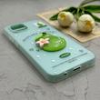 قاب گوشی Redmi A1 - Redmi A2 شیائومی دوتیکه مات پاستیلی عروسکی برجسته آوکادو کیوت سبز کد 123617