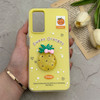 قاب گوشی Redmi Note 11 Pro 4G Global - Redmi Note 11 Pro 5G Global - Redmi Note 11E Pro - Redmi Note 12 Pro 4G شیائومی دوتیکه مات پاستیلی عروسکی برجسته آناناس کیوت زرد کد 123669