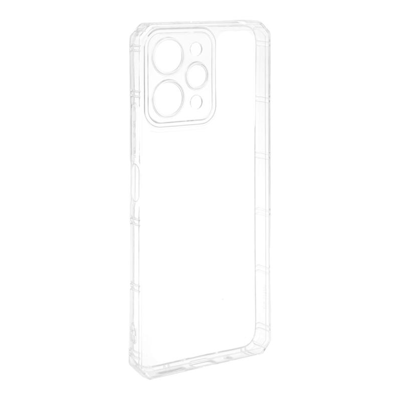 قاب گوشی Redmi 12 - Poco M6 Pro 5G شیائومی طرح ژله ای شفاف بی رنگ ایربگ دار کپسولی محافظ لنز دار کد 97634