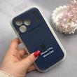 قاب گوشی iPhone 17 Pro آیفون سیلیکونی اورجینال پاک کنی درجه یک زیربسته محافظ لنزدار سرمه ای کد 130073