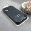 قاب گوشی iPhone 17 Pro آیفون سیلیکونی اورجینال پاک کنی درجه یک زیربسته محافظ لنزدار سرمه ای تیره کد 130074