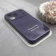 قاب گوشی iPhone 17 Pro آیفون سیلیکونی اورجینال پاک کنی درجه یک زیربسته محافظ لنزدار بنفش تیره کد 130075