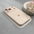قاب گوشی iPhone 17 Pro آیفون سیلیکونی اورجینال پاک کنی درجه یک زیربسته محافظ لنزدار صورتی روشن کد 130077