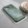 قاب گوشی iPhone 17 Pro Max آیفون سیلیکونی اورجینال پاک کنی درجه یک زیربسته محافظ لنزدار سبز ارتشی کد 130097