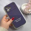 قاب گوشی iPhone 17 Pro Max آیفون سیلیکونی اورجینال پاک کنی درجه یک زیربسته محافظ لنزدار بادمجانی کد 130098