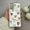 قاب گوشی Galaxy A51 سامسونگ اورجینال فانتزی سخت آینه ای لنز کرومی ایربگ دار طرح قلب کیوت کد 121855