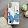 قاب گوشی Galaxy A10 - M10 سامسونگ اورجینال فانتزی سخت آینه ای لنز کرومی ایربگ دار طرح پروانه کیوت کد 121935