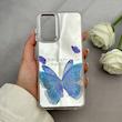 قاب گوشی Galaxy A13 4G - Galaxy A04S سامسونگ اورجینال فانتزی سخت آینه ای لنز کرومی ایربگ دار طرح پروانه کیوت کد 121962