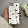 قاب گوشی iPhone 7 - iPhone 8 - iPhone SE 2020 - iPhone SE 2022 آیفون اورجینال فانتزی سخت آینه ای لنز کرومی ایربگ دار طرح پروانه کیوت کد 122021
