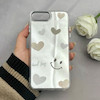 قاب گوشی iPhone 7 Plus - iPhone 8 Plus آیفون اورجینال فانتزی سخت آینه ای لنز کرومی ایربگ دار طرح قلب کیوت کد 122030