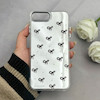 قاب گوشی iPhone 7 Plus - iPhone 8 Plus آیفون اورجینال فانتزی سخت آینه ای لنز کرومی ایربگ دار طرح پاپیون کیوت کد 122034