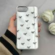 قاب گوشی iPhone 7 Plus - iPhone 8 Plus آیفون اورجینال فانتزی سخت آینه ای لنز کرومی ایربگ دار طرح پاپیون کیوت کد 122034