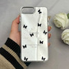قاب گوشی iPhone 7 Plus - iPhone 8 Plus آیفون اورجینال فانتزی سخت آینه ای لنز کرومی ایربگ دار طرح پروانه کیوت کد 122039