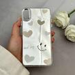 قاب گوشی iPhone XS Max آیفون اورجینال فانتزی سخت آینه ای لنز کرومی ایربگ دار طرح قلب کیوت کد 122071