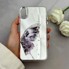 قاب گوشی iPhone XS Max آیفون اورجینال فانتزی سخت آینه ای لنز کرومی ایربگ دار طرح پروانه کیوت کد 122075