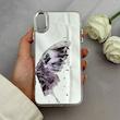 قاب گوشی iPhone XS Max آیفون اورجینال فانتزی سخت آینه ای لنز کرومی ایربگ دار طرح پروانه کیوت کد 122075