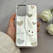 قاب گوشی iPhone 12 Pro Max آیفون اورجینال فانتزی سخت آینه ای لنز کرومی ایربگ دار طرح قلب کیوت کد 122090