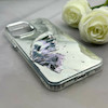 قاب گوشی iPhone 13 Pro Max آیفون اورجینال فانتزی سخت آینه ای لنز کرومی ایربگ دار طرح پروانه کیوت کد 122100