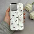 قاب گوشی iPhone 14 Pro Max آیفون اورجینال فانتزی سخت آینه ای لنز کرومی ایربگ دار طرح پاپیون کیوت کد 122118