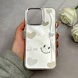 قاب گوشی iPhone 15 Pro Max آیفون اورجینال فانتزی سخت آینه ای لنز کرومی ایربگ دار طرح قلب کیوت کد 122129