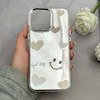 قاب گوشی iPhone 16 Pro Max آیفون اورجینال فانتزی سخت آینه ای لنز کرومی ایربگ دار طرح قلب کیوت کد 122132