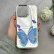 قاب گوشی iPhone 16 Pro Max آیفون اورجینال فانتزی سخت آینه ای لنز کرومی ایربگ دار طرح پروانه کیوت کد 122135