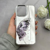 قاب گوشی iPhone 16 Pro Max آیفون اورجینال فانتزی سخت آینه ای لنز کرومی ایربگ دار طرح پروانه کیوت کد 122136
