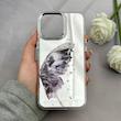 قاب گوشی iPhone 16 Pro Max آیفون اورجینال فانتزی سخت آینه ای لنز کرومی ایربگ دار طرح پروانه کیوت کد 122136